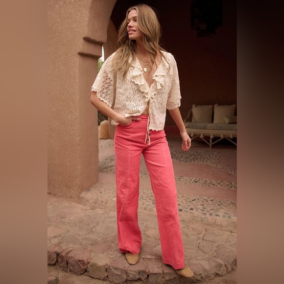 Spell Stevie Cord Pant - size XL - desert rose - NWT - button fly and flare leg - Picture 5 of 16